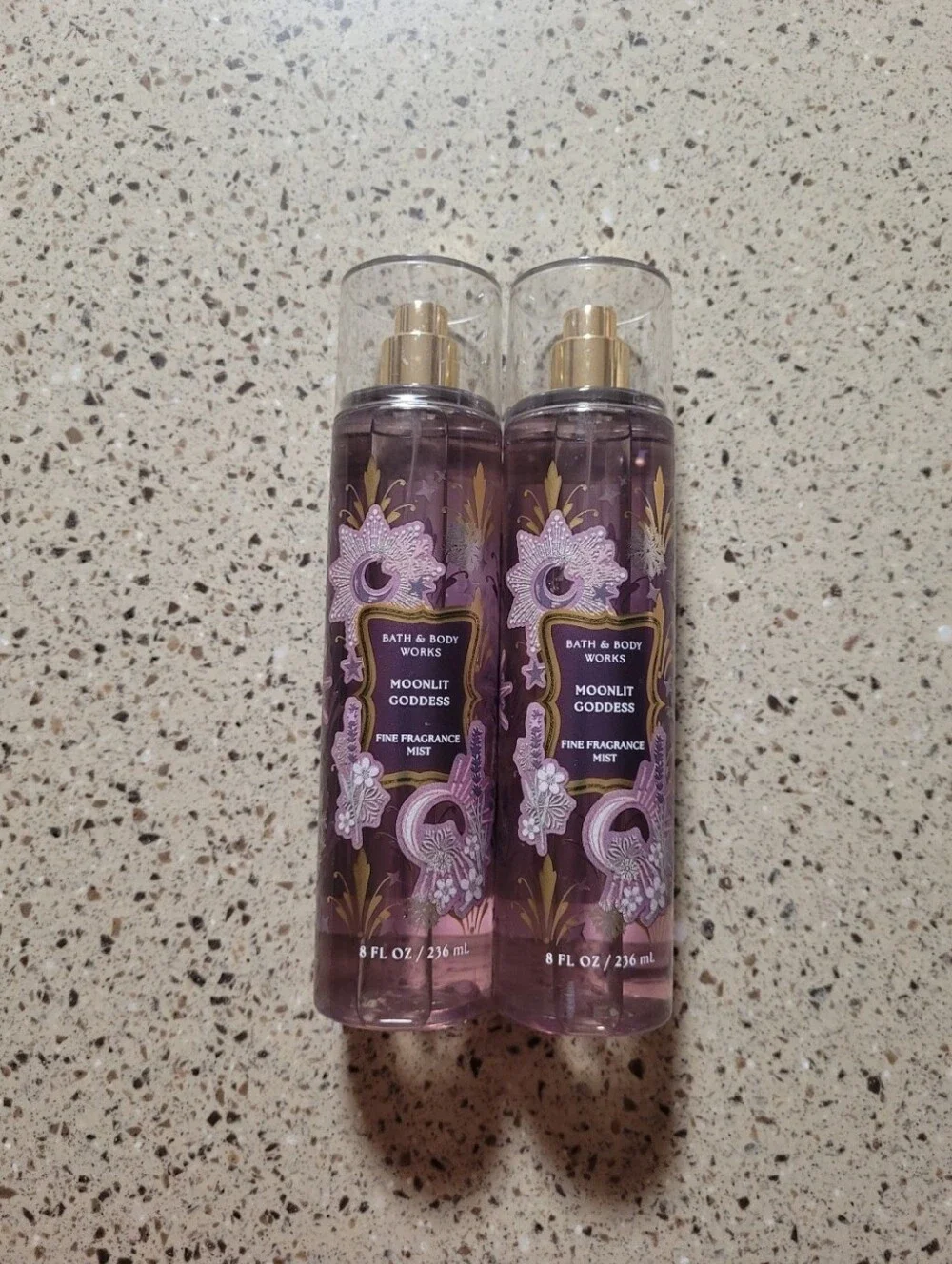 2 Bath & Body Works Moonlit Goddess Fine Fragrance Mist Body Spray 8 oz Each